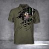 Eagle Thin Green Line Army Veteran Polo Shirt