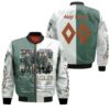 Eagles 50 Years Of Eagles 1971 2021 Thank You For The Memories 3D Designed Allover Gift With Custom Name Number For Eagles Fans Bomber Jacket