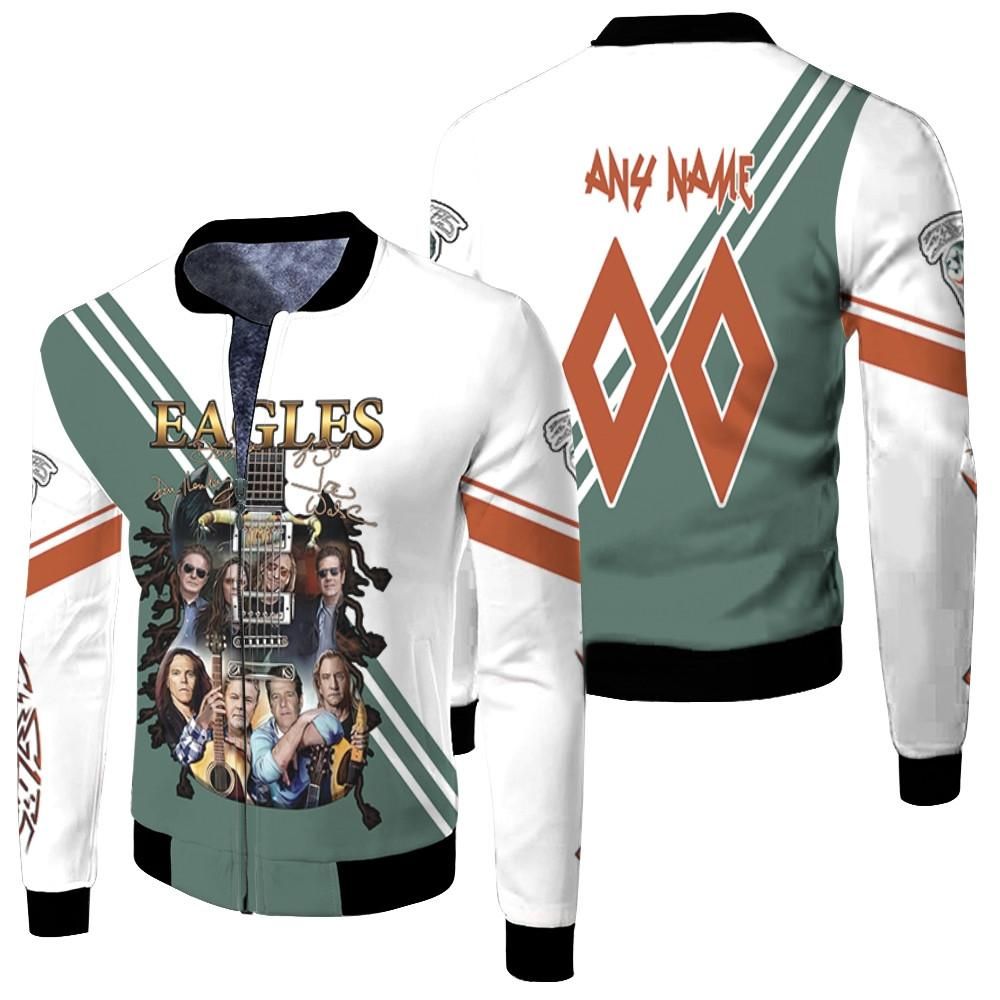 Eagles Guitar With Legend Members Rock Band 3D Designed Allover Gift With Custom Name Number For Eagles Fans Bomber Jacket Eagles Guitar With Legend Members Rock Band 3D Designed Allover Gift With Custom Name Number For Eagles Fans Bomber Jacket
