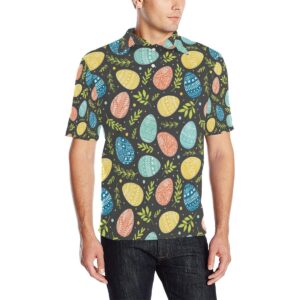 Easter Eggs Pattern Print Design Rb01 Men Polo Shirt