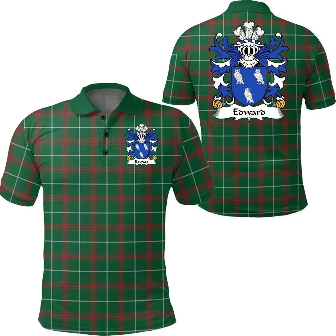 Edward (AP RHYS) Wales Polo Shirt - Welsh National Tartan A7 Edward (AP RHYS) Wales Polo Shirt - Welsh National Tartan A7