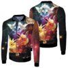 Eevee Jolteon Flareon Vaporeon 3D Bomber Jacket