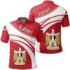 Egypt Coat Of Arms Polo Shirt Cricket Style J5W