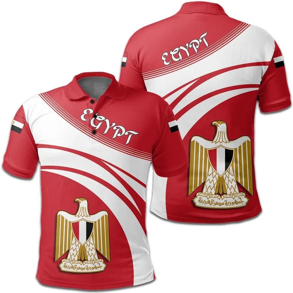 Egypt Coat Of Arms Polo Shirt Cricket Style J5W Egypt Coat Of Arms Polo Shirt Cricket Style J5W