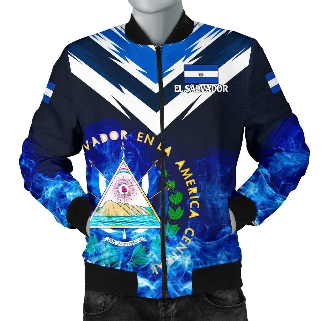 El Salvador Men's Bomber Jacket - New Release A7 Bomber Jacket El Salvador Men's Bomber Jacket - New Release A7 Bomber Jacket
