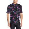 Electric Guitar Pattern Print Design 02 Men Polo Shirt