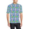 Elephant Art Color Print Pattern Men Polo Shirt