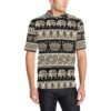 Elephant Hansa Lotus Pattern Men Polo Shirt