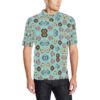 Emoji Donut Print Pattern Men Polo Shirt