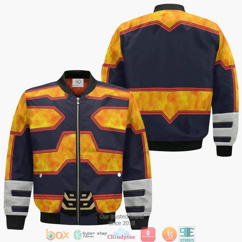 Enji Todoroki My Hero Academia Mha Anime 3D Bomber Jacket Enji Todoroki My Hero Academia Mha Anime 3D Bomber Jacket
