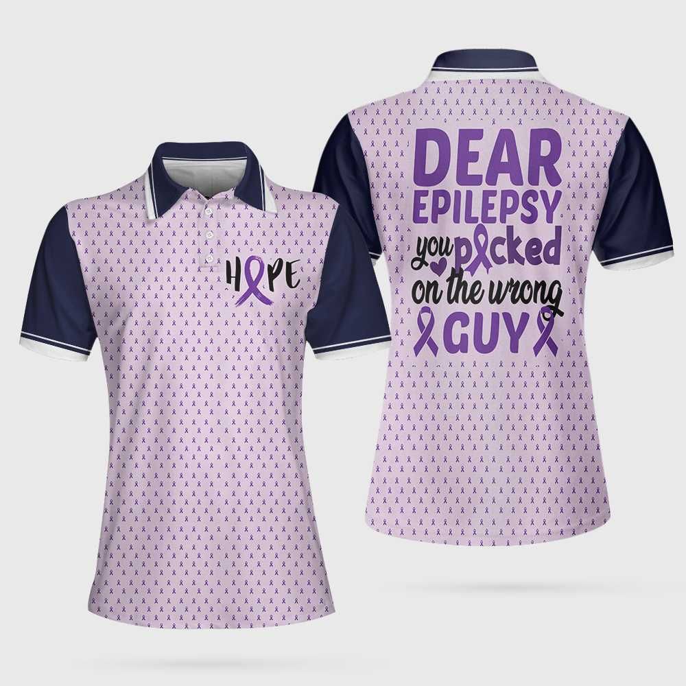 Epilepsy Awareness 3D All Over Printed Polo Shirt Epilepsy Awareness 3D All Over Printed Polo Shirt