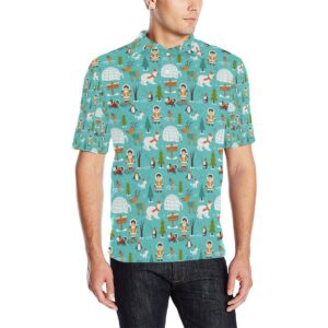 Eskimo Pattern Print Design 01 Men Polo Shirt
