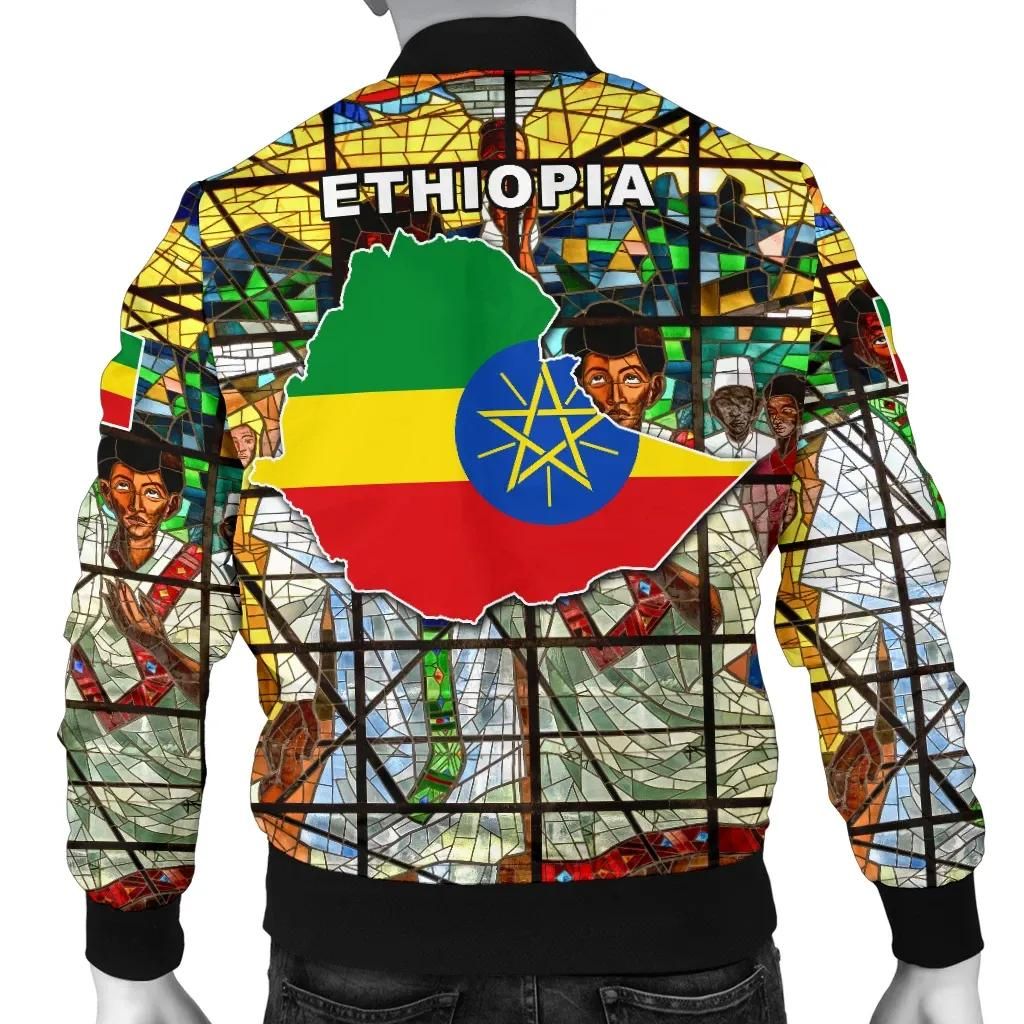 Ethiopian Orthodox Flag Men A10 Bomber Jacket Ethiopian Orthodox Flag Men A10 Bomber Jacket
