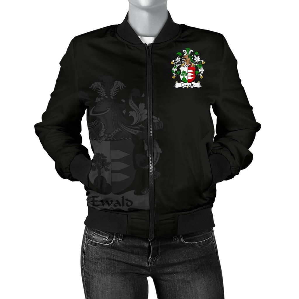 Ewald Germany Men's Bomber Jacket - German Family Crest A7 Ewald Germany Men's Bomber Jacket - German Family Crest A7