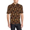 Eye Of Horus In Flame Print Men Polo Shirt