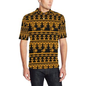 Eye Of Horus Tribal Egypt Pattern Men Polo Shirt