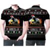 Fa La La Godzi La Godzila Christmas 3D Polo Shirt Hoodie 3D Sweater