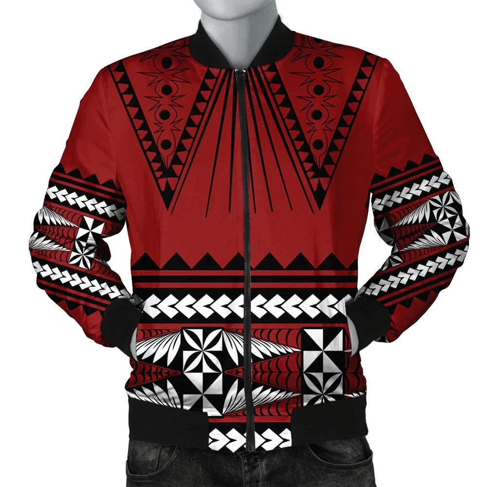 FamilyGater Tonga Jacket - Tonga Pattern Style Bomber Jacket J09 Bomber Jacket FamilyGater Tonga Jacket - Tonga Pattern Style Bomber Jacket J09 Bomber Jacket