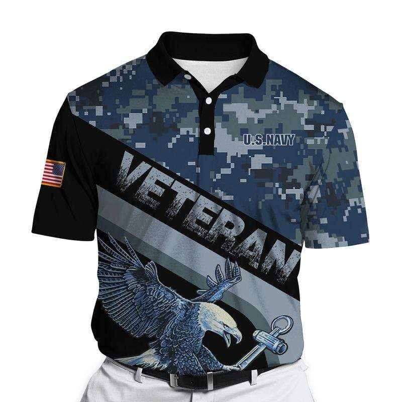 Father'S Day Gift Us Navy Eagle Honor The Fallen Camo Polo Shirt #Kv Father'S Day Gift Us Navy Eagle Honor The Fallen Camo Polo Shirt #Kv