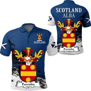 Fawside or Fawsyde Scottish Family Crest Scotland Special Polo Shirt - Golf Shirt A7