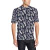 Feather Vintage Boho Design Print Men Polo Shirt