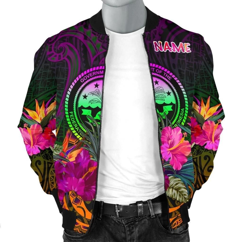 Federated-States-of-Micronesia-Personalised-Mens-Bomber-jacket-Summer-Hibiscus-BN15-Bomber-Jacket-2