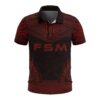 Federated States of Micronesia Polo Shirt - Polynesian Chief Red Version - BN10