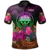Federated States of Micronesia Polo Shirt - Summer Hibiscus - BN15