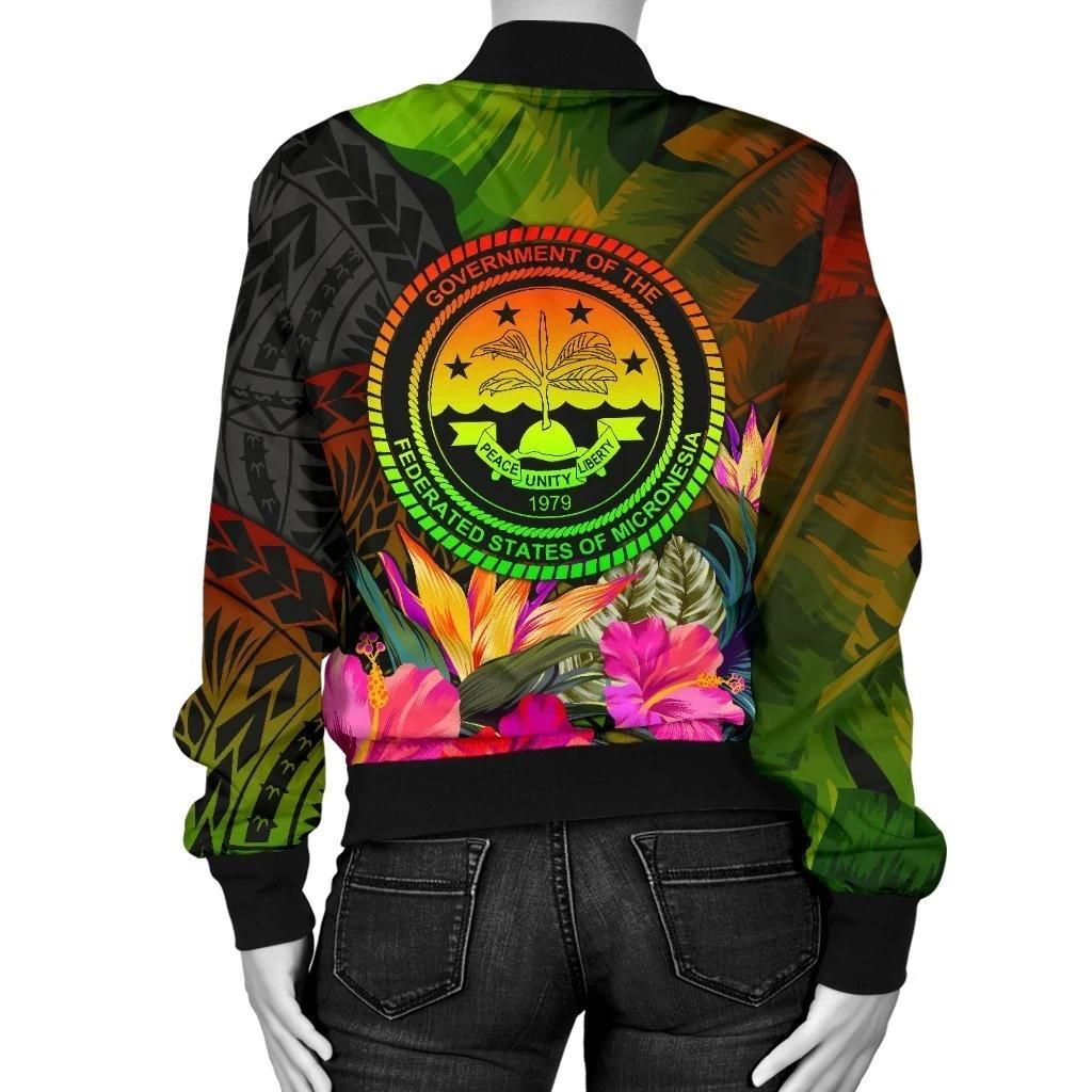 Federated-States-of-Micronesia-Polynesian-Personalised-Bomber-Jackets-Hibiscus-and-Banana-Leaves-BN15-Bomber-Jacket-1-1