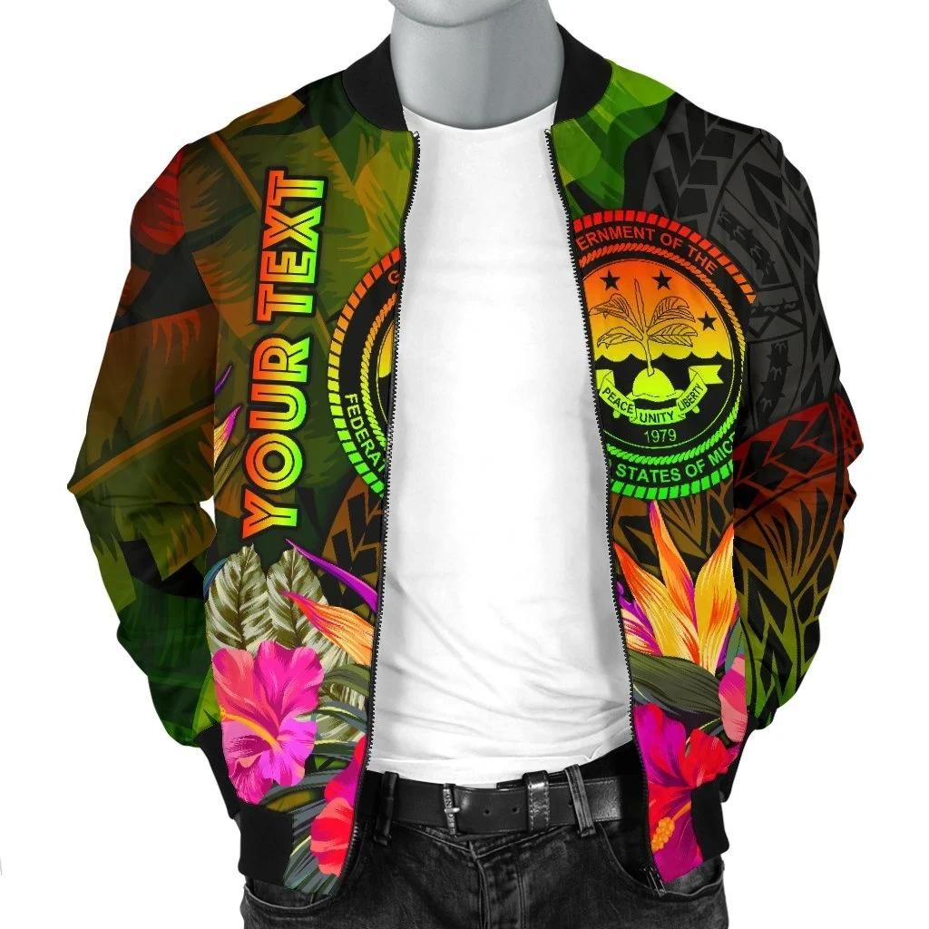 Federated-States-of-Micronesia-Polynesian-Personalised-Bomber-Jackets-Hibiscus-and-Banana-Leaves-BN15-Bomber-Jacket-2
