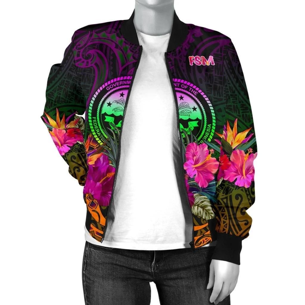 Federated-States-of-Micronesia-Womens-Bomber-Jacket-Summer-Hibiscus-BN15-Bomber-Jacket-2