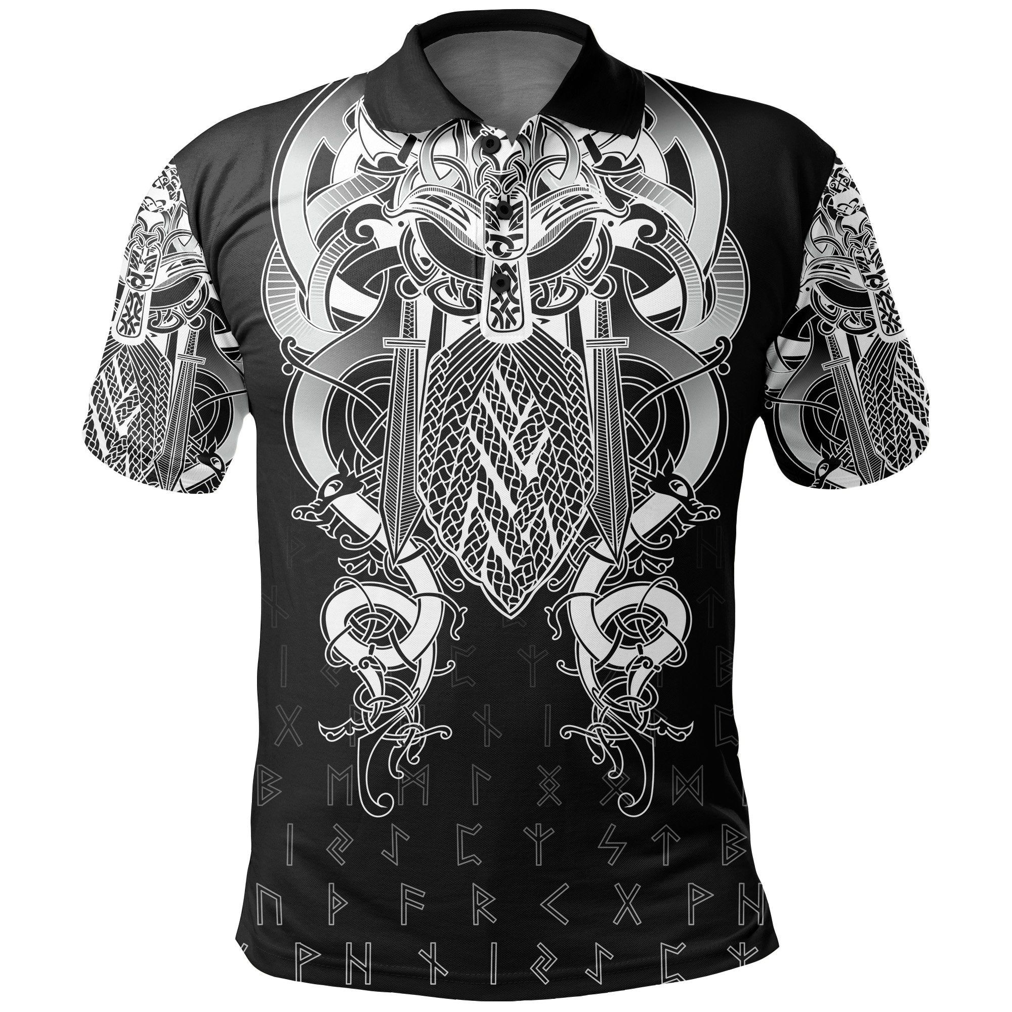 Fenrir & Tyr Tattoo Polo Shirt A7 Fenrir & Tyr Tattoo Polo Shirt A7