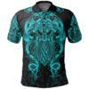 Fenrir & Tyr Tattoo Polo Shirt Blue Version A7