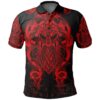 Fenrir & Tyr Tattoo Polo Shirt Red Version A7