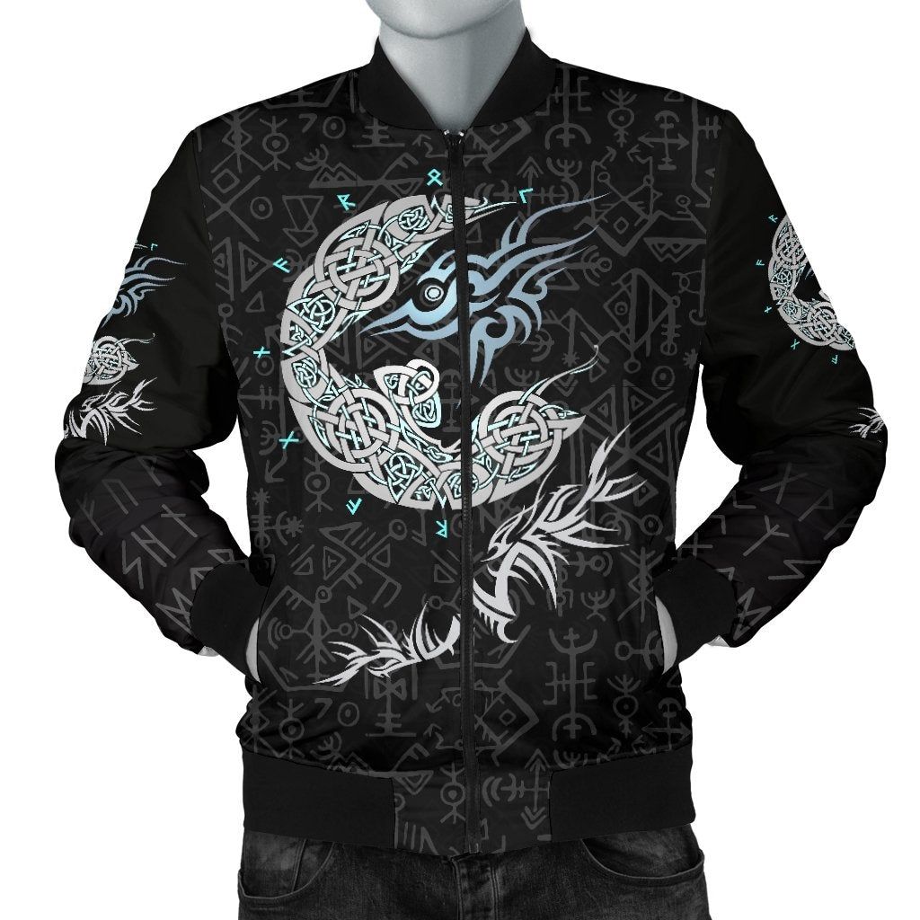 Fenrir Wolf Men's Bomber Jacket A27 Bomber Jacket Fenrir Wolf Men's Bomber Jacket A27 Bomber Jacket