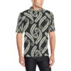 Fern Leave Print Pattern Men Polo Shirt