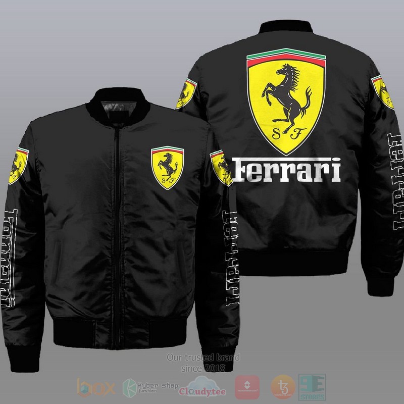 Ferrari Car Bomber Jacket Ferrari Car Bomber Jacket