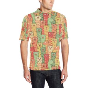 Ferret Pattern Print Design 01 Men Polo Shirt