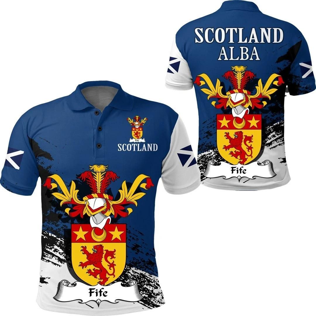 Fife Scottish Family Crest Scotland Special Polo Shirt - Golf Shirt A7 Fife Scottish Family Crest Scotland Special Polo Shirt - Golf Shirt A7