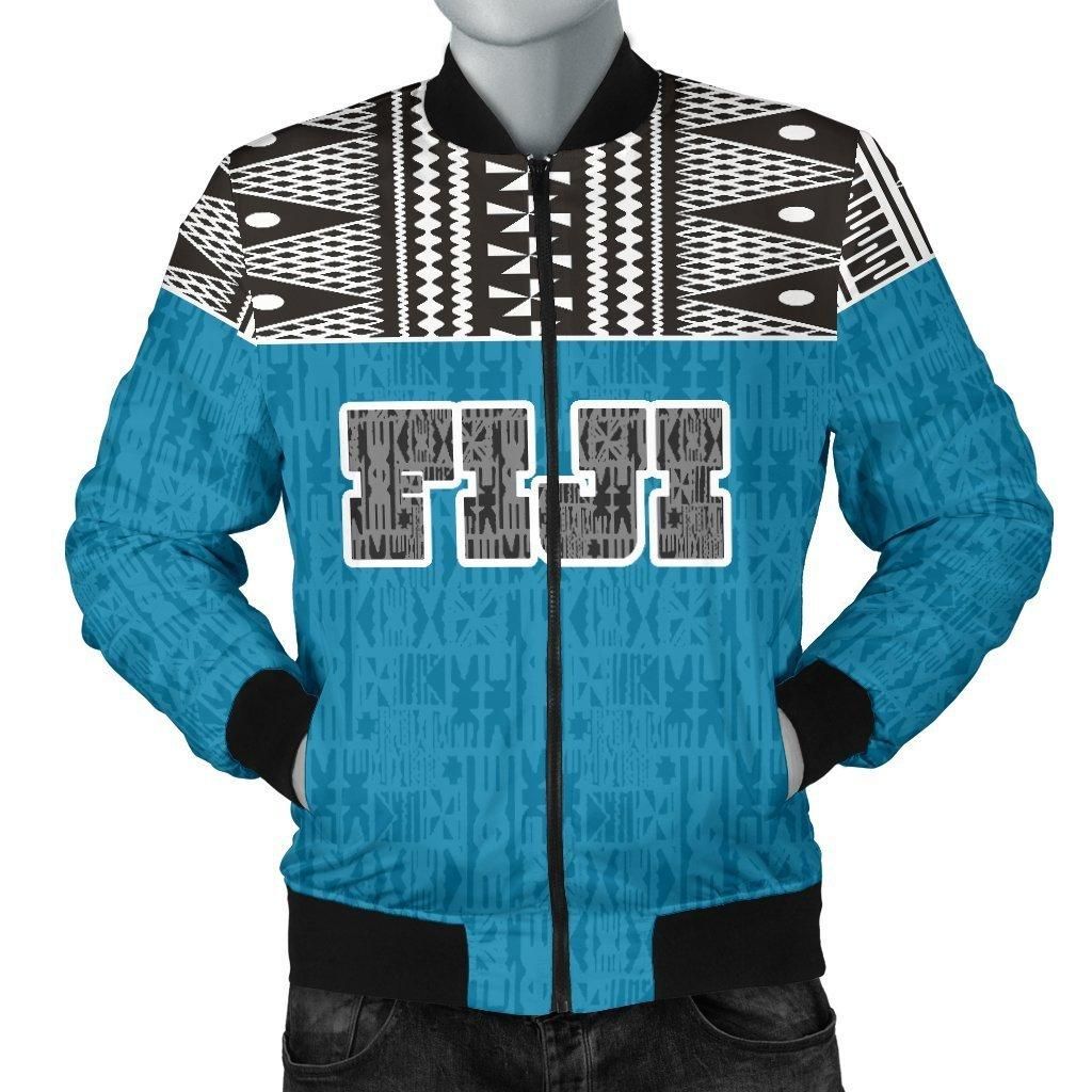 Fiji Bomber Jacket - Polynesian Design - BN09 Bomber Jacket Fiji Bomber Jacket - Polynesian Design - BN09 Bomber Jacket