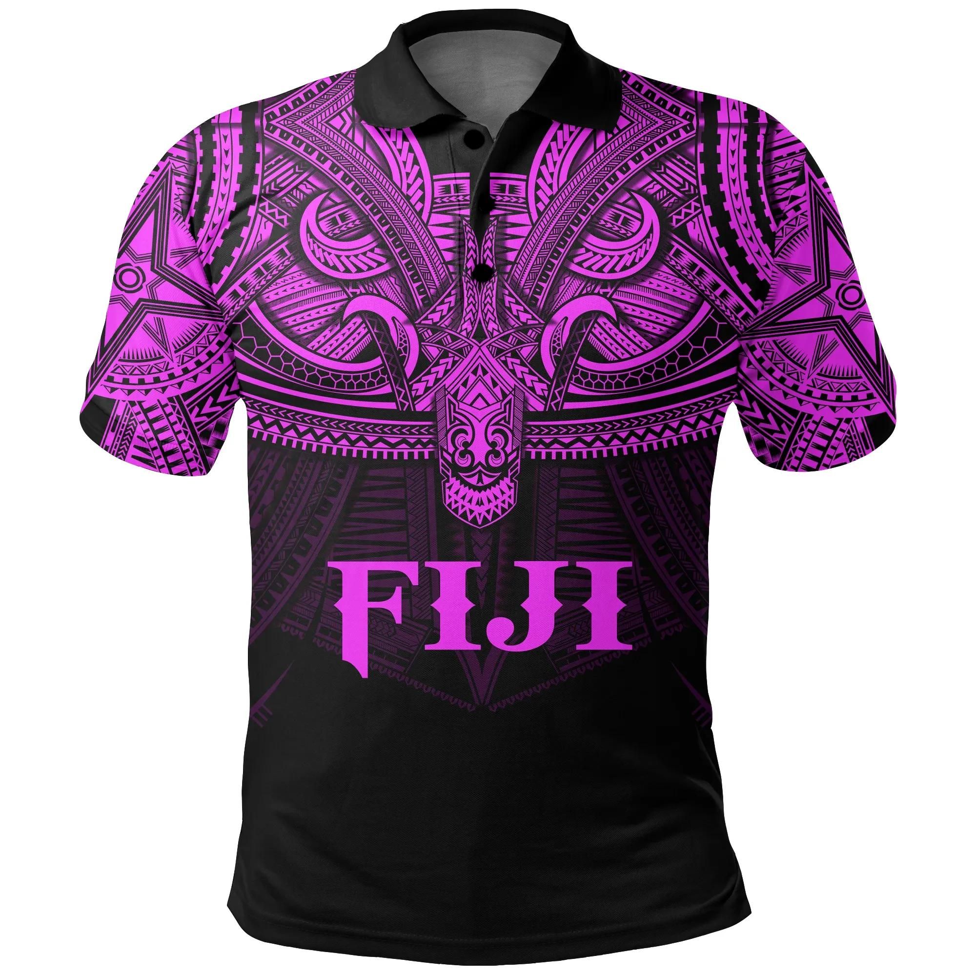 Fiji (Pink) Polo Shirt Polynesian A15 Fiji (Pink) Polo Shirt Polynesian A15