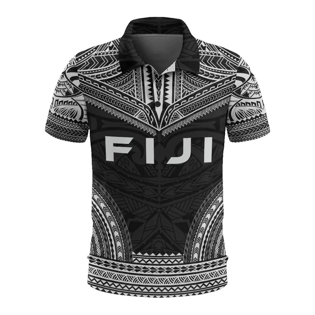 Fiji Polo Shirt - Polynesian Chief Black Version - BN10 Fiji Polo Shirt - Polynesian Chief Black Version - BN10
