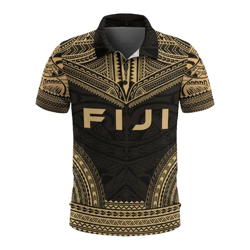 Fiji Polo Shirt - Polynesian Chief Gold Version - BN10 Fiji Polo Shirt - Polynesian Chief Gold Version - BN10
