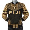 Fiji Polynesian Chief Men's Bomber Jacket - Gold Version - Bn10 Bomber Jacket