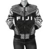 Fiji Polynesian Chief Women'S Bomber Jacket - Black Version - Bn10 Bomber Jacket