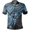 Fiji Polynesian Polo Shirt - Blue Turtle - BN1518