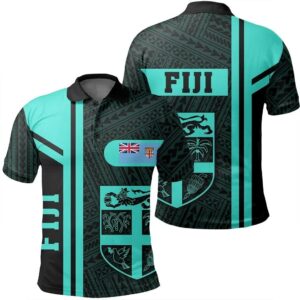 Fiji Turquoise Polo Shirt- Boba Style - AH - J14
