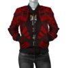 Fiji Women Bomber Jacket - Polynesian Tattoo Red - BN0110 Bomber Jacket