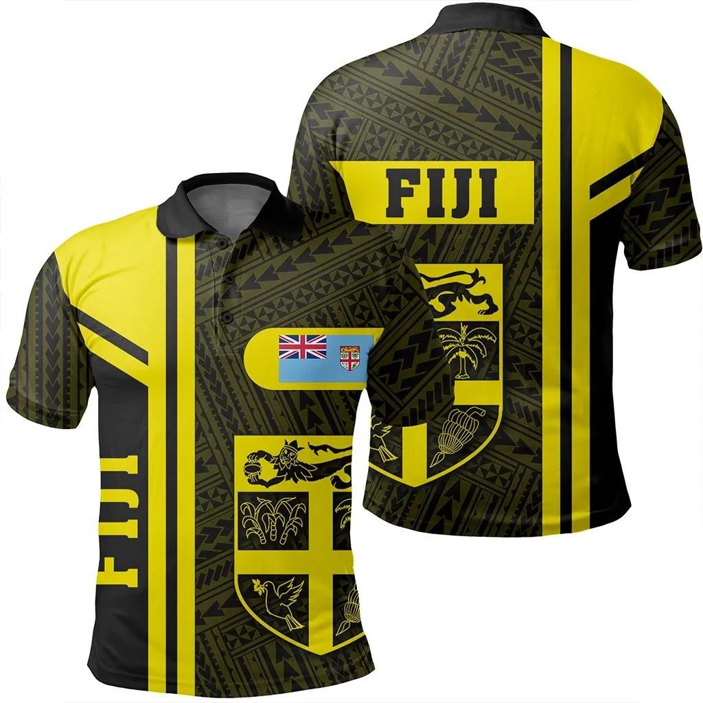 Fiji Yellow Polo Shirt- Boba Style - AH - J14 Fiji Yellow Polo Shirt- Boba Style - AH - J14
