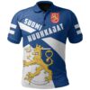Finland All Over Print Polo Shirt Huuhkajat Football Style TH5